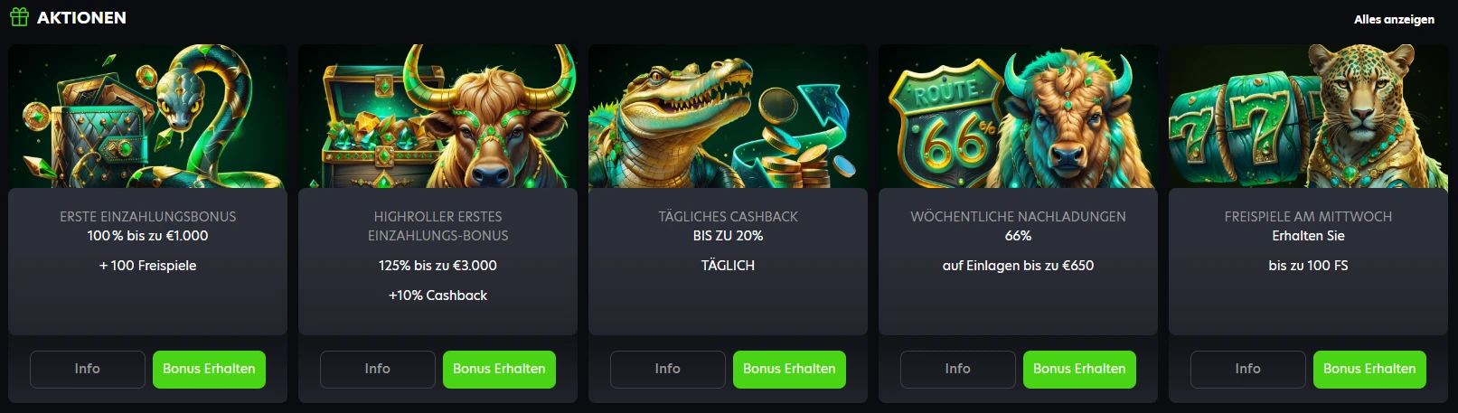 Wöchentliche Aktionen